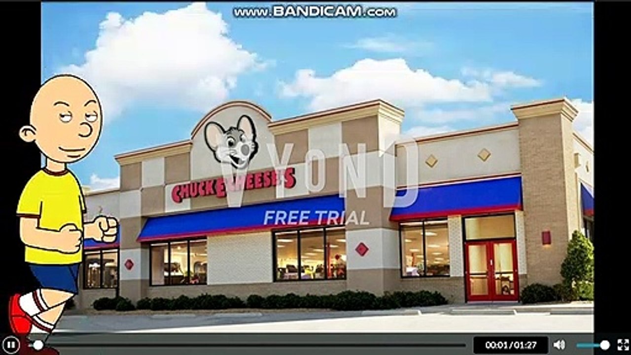 Caillou Goes To Chuck E Cheeses And Gets Grounded Yet Again!