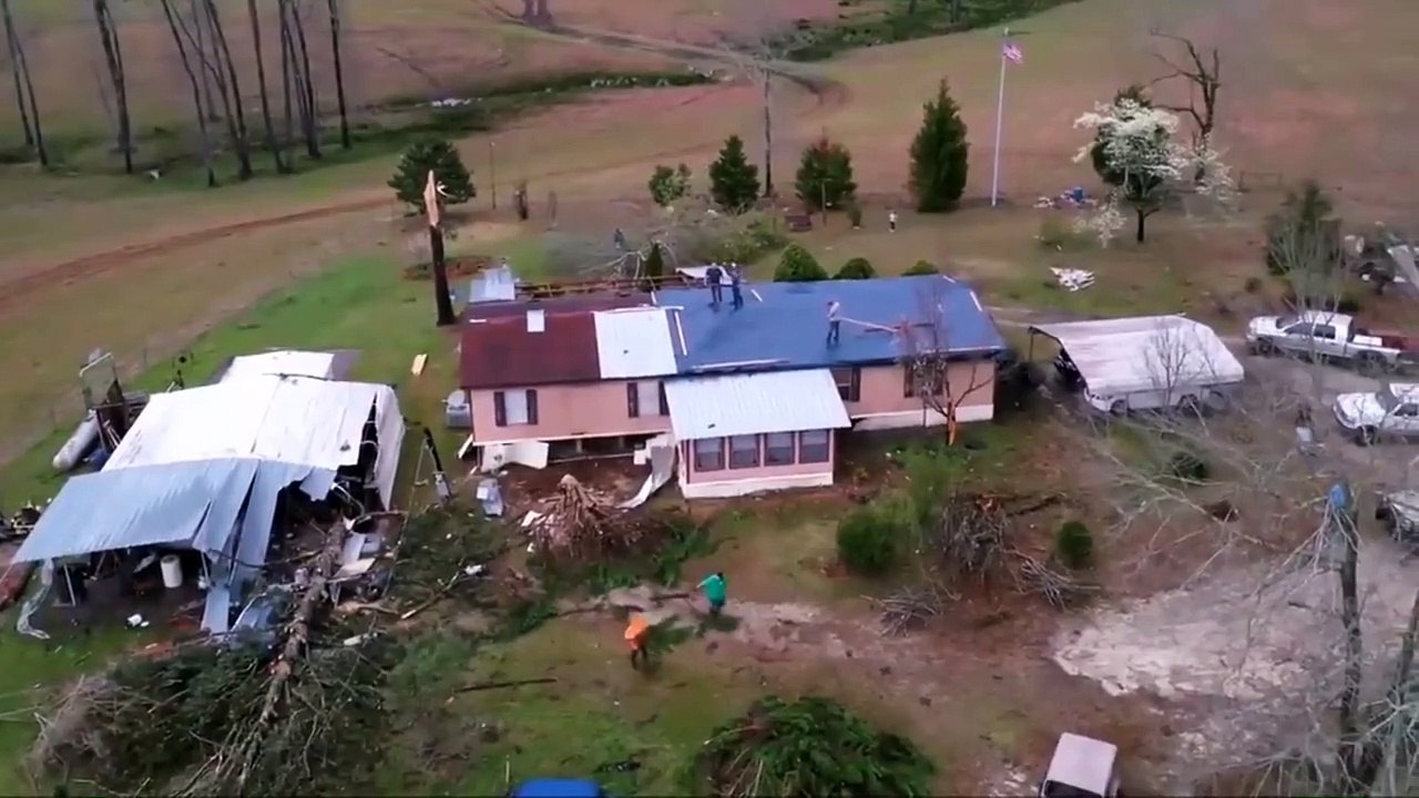 Terrible Tornado in Alabama, USA (March 4, 2019)