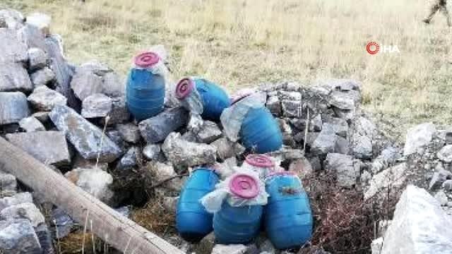 Bitlis'te PKK terör örgütüne ait malzemeler ele geçirildi
