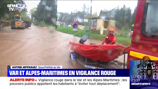 Intempéries dans le Var: À notre connaissance, il n'y a pas de victime recensée (sous-préfète du Var)