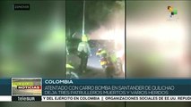 Colombia: explosión de carro bomba en Santander de Quilichao