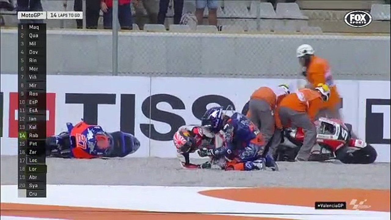 Piloto de MotoGP é atropelado por moto!