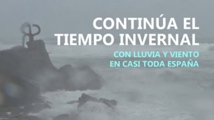 Continúa el tiempo invernal con lluvia y viento en casi toda España
