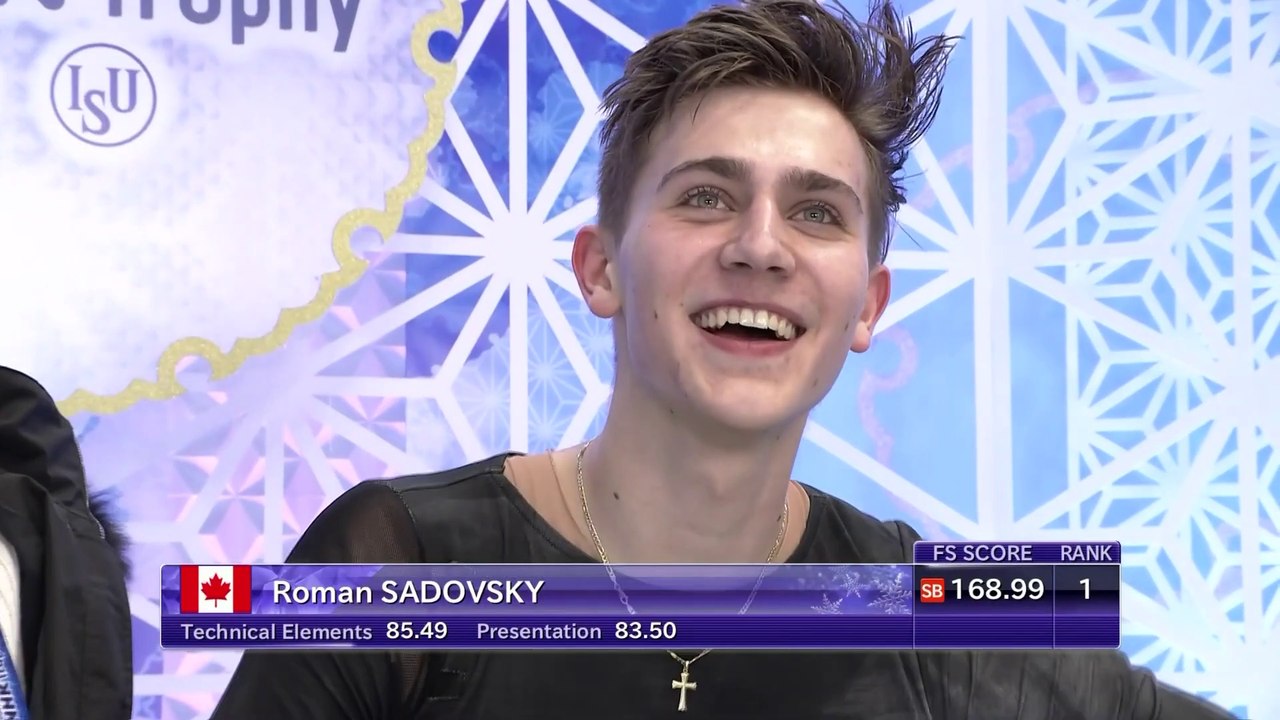 2019 Roman Sadovsky NHK LP (No Commentary) 1080p - missing the replay and most of his kiss & cry