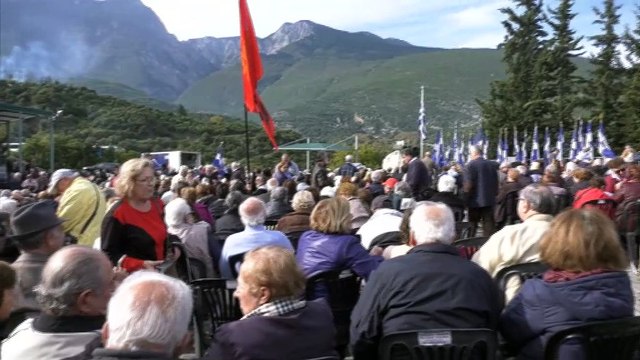 Σε αγωνιστικό κλίμα η εκδήλωση του ΚΚΕ για την 77η Επέτειο της ανατίναξης της γέφυρας του Γοργοποτάμου