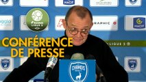 Conférence de presse Chamois Niortais - Rodez Aveyron Football (2-1) : Pascal PLANCQUE (CNFC) - Laurent PEYRELADE (RAF) - 2019/2020