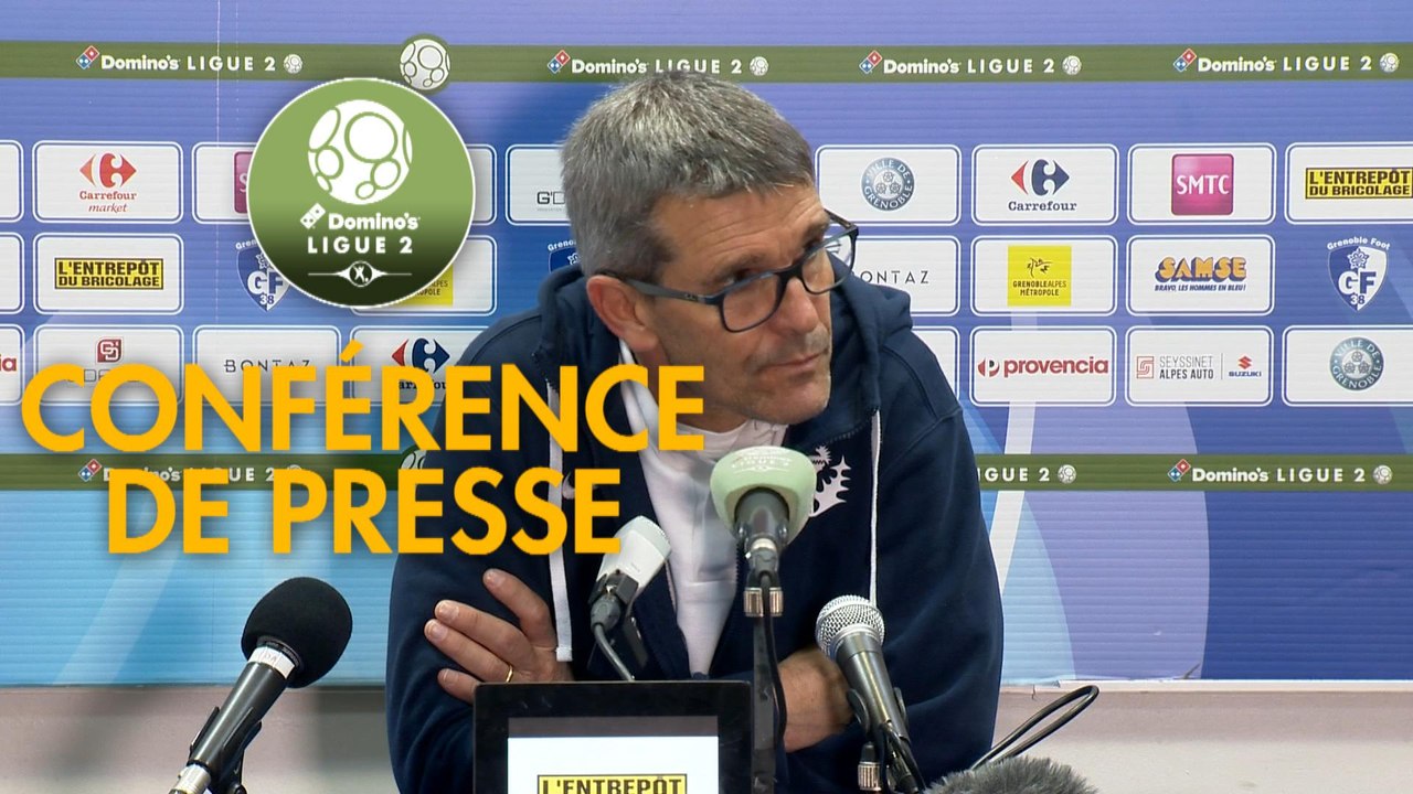 Conférence de presse Grenoble Foot 38 - AS Nancy Lorraine (1-1) : Philippe  HINSCHBERGER (GF38) - Jean-Louis GARCIA (ASNL) - 2019/2020