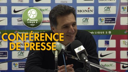 Conférence de presse Châteauroux - FC Lorient (1-3) : Nicolas USAI (LBC) - Christophe PELISSIER (FCL) - 2019/2020