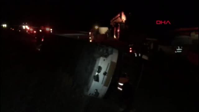 Osmaniye otobüs şarampole yuvarlandı, yaralılar var-ek