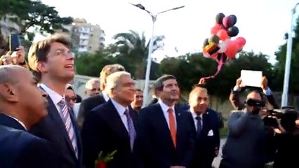 محافظ المنيا وعمدة هيلدسهايم الألمانية يفتتحان رمز الصداقة