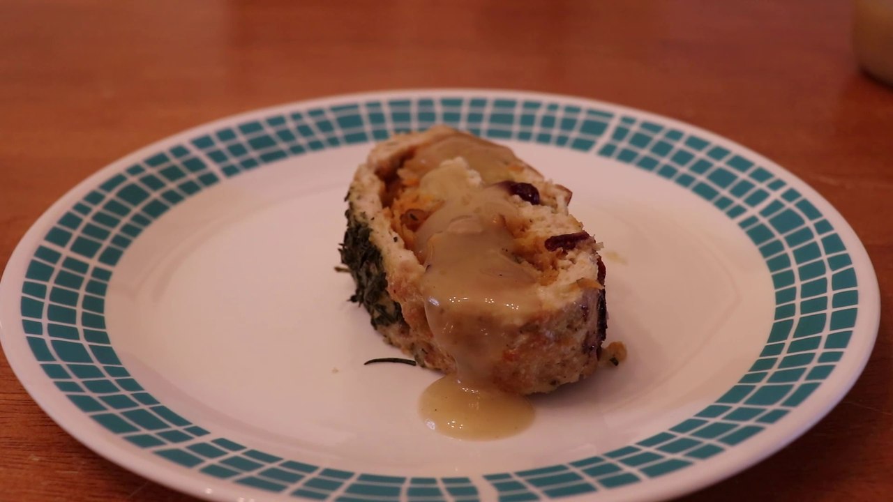 New twist on Thanksgiving dinner - Turkey Dinner Roulade