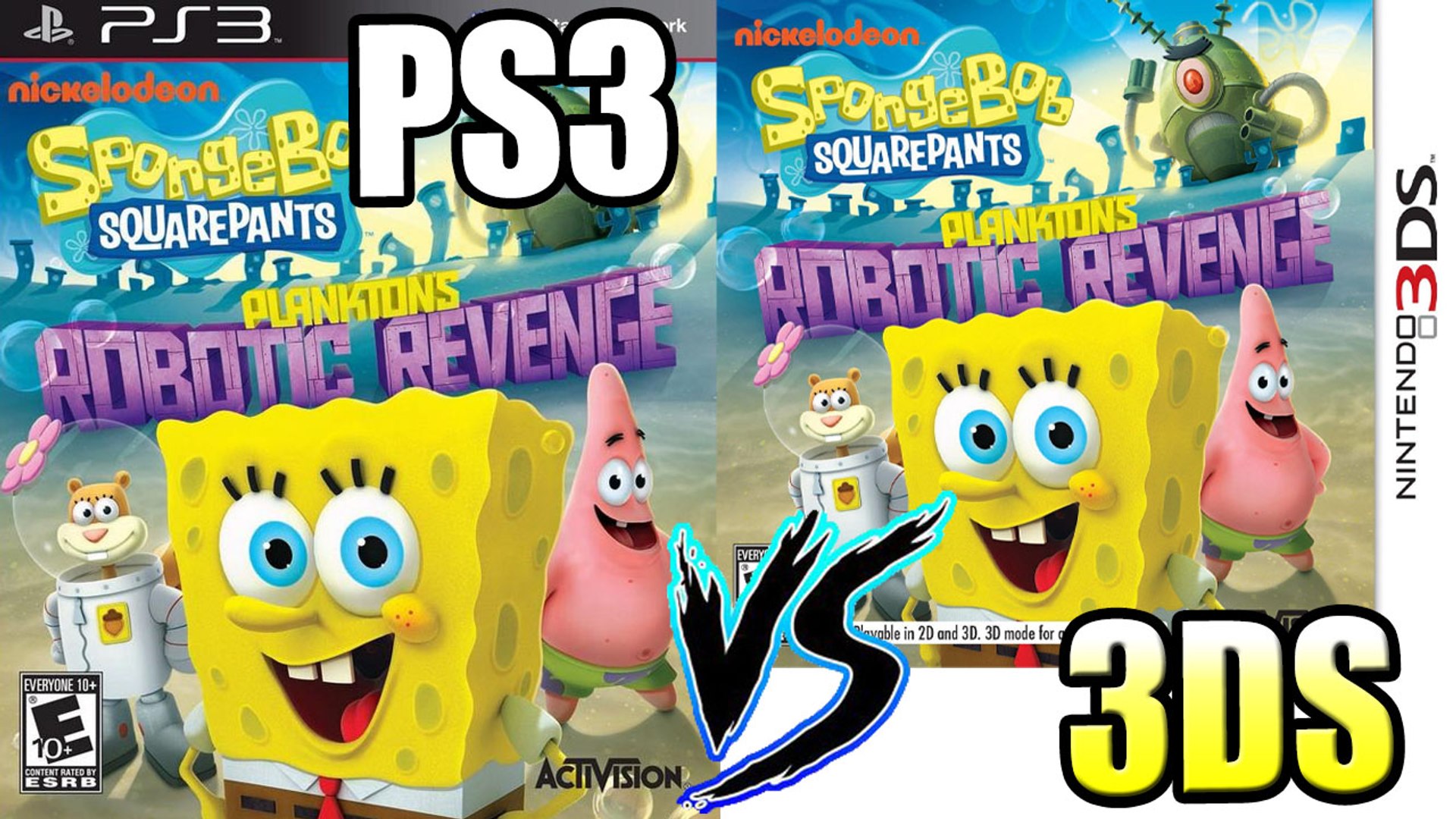 PS3 vs 3DS - SpongeBob SquarePants Plankton's Robotic Revenge Graphical  Comparison – Видео Dailymotion