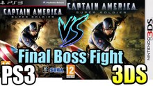 PS3 vs 3DS Final Boss Fight - Captain America Super Soldier