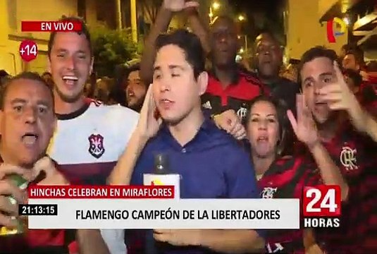 Copa Libertadores: Flamengo campeón y así lo celebran los hinchas en las calles de Miraflores