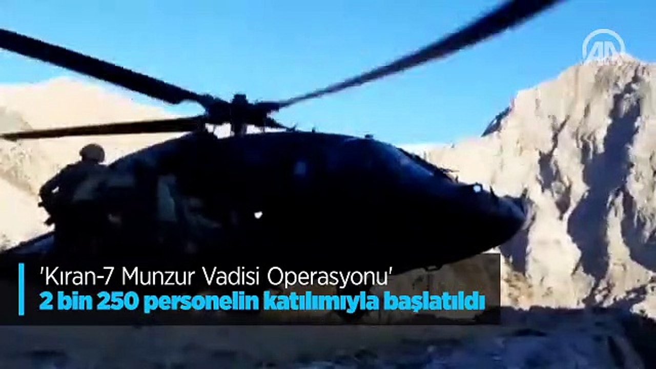 'Kıran-7 Munzur Vadisi Operasyonu' 2 bin 250 personelin katılımıyla başlatıldı