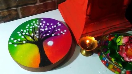 2 easy and beautiful mini rangoli for daily use. रोज के लिये 2 आसान रंगोली।