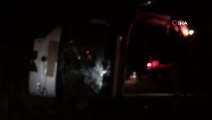 Şoför Kalp Krizi Geçirdi, Yolcu Otobüsü Devrildi: 27 Yaralı