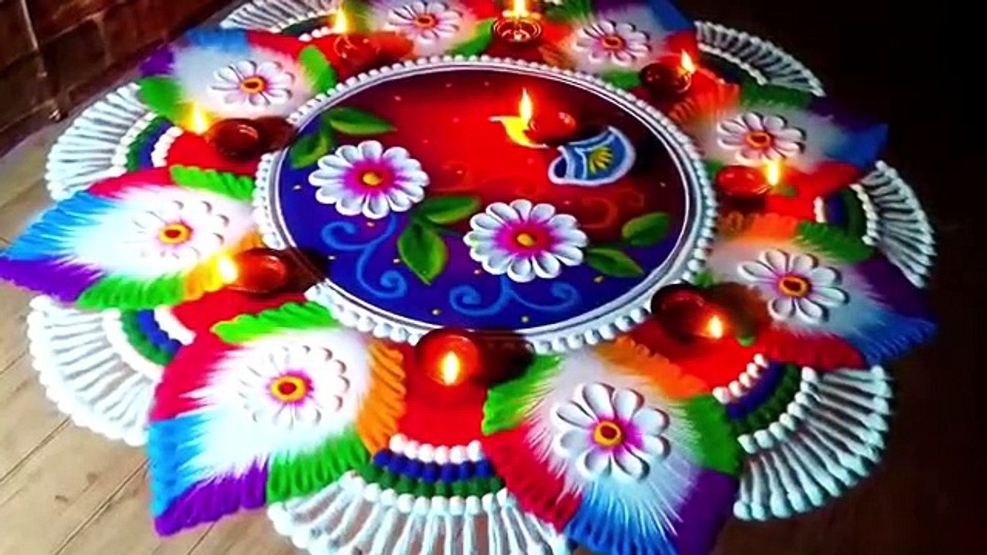 75 Top beautiful Diwali special rangoli - video Dailymotion
