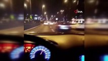 İstanbul trafiğini “makas” atarak birbirine katan magandalar kamerada