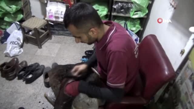 Atanamayan öğretmen adayı ayakkabı boyacısı oldu