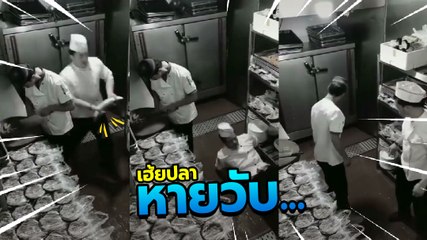 เฮ้ย.. ปลาหาย พ่อครัวสุดงง ล้มทีเดียวหายวับหายังไงก็ไม่เจอ !!