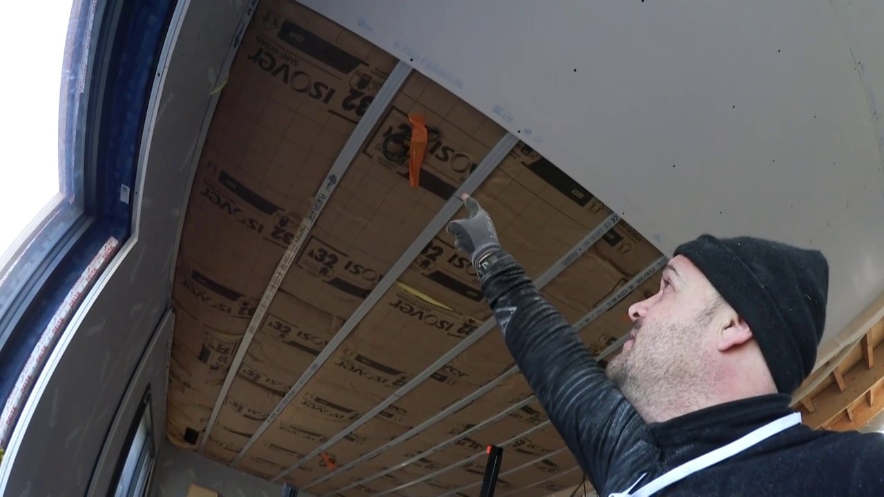 8/9 ➡️Pose Plafond 4Pro PLACO Lignes 3&4 ( 4 bords amincis ) ➕ électricité ➕ Conseils Pros / DRYWALL