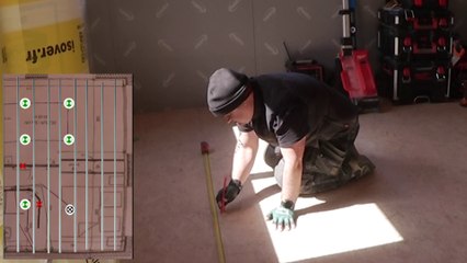 3/9 CALEPINAGE / IMPLANTATION des F530 PLACO au PLAFOND ... la TOTALE / DRYWALL ✌️