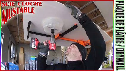 7/9 ▶️Faire TROU SCIE CLOCHE AJUSTABLE pour passage VMC Plafond PLACO 4Pro + Astuce LEVPANO 1