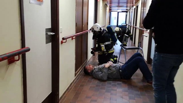 Exercice incendie à la maison de repos du CPAS de Frasnes-lez-Buissenal