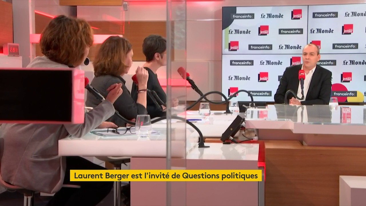 Laurent Berger, secrétaire général de la CFDT,...