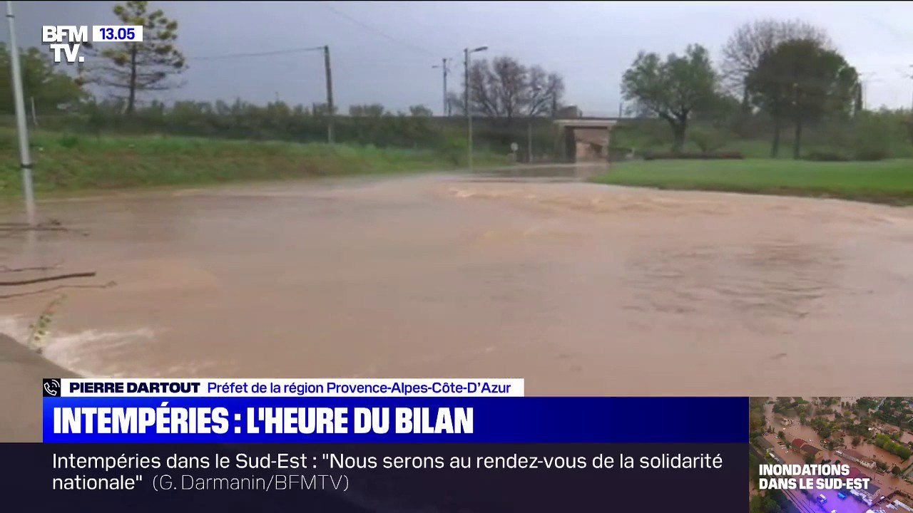 Intempéries: selon le préfet de la région PACA, "environ 3000 personnes ont été secourues"