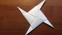DIY Origami Ninja Star (Shuriken) #origami #papermancraft