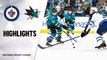NHL Highlights | Jets @ Sharks 11/27/19