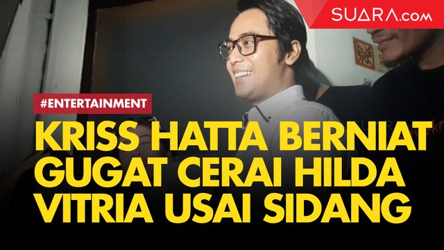 Kriss Hatta Berniat Segera Gugat Cerai Hilda Vitria usai Sidang