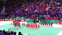 Himno de España durante la final de la Copa Davis