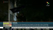 Israel: ciudadanos se manifiestan a favor y en contra de Netanyahu