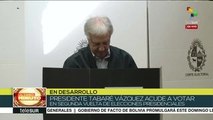 Uruguay: presidente Tabaré Vázquez ejerce su derecho al voto