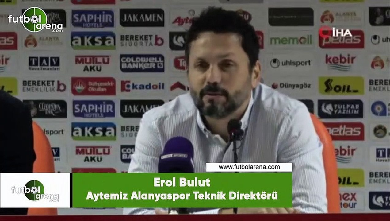 Erol Bulut: "Topu fileyle buluşturamıyoruz"