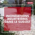 Les images impressionnantes des inondations meurtrières qui ont frappé le sud-est de la France ce week-end