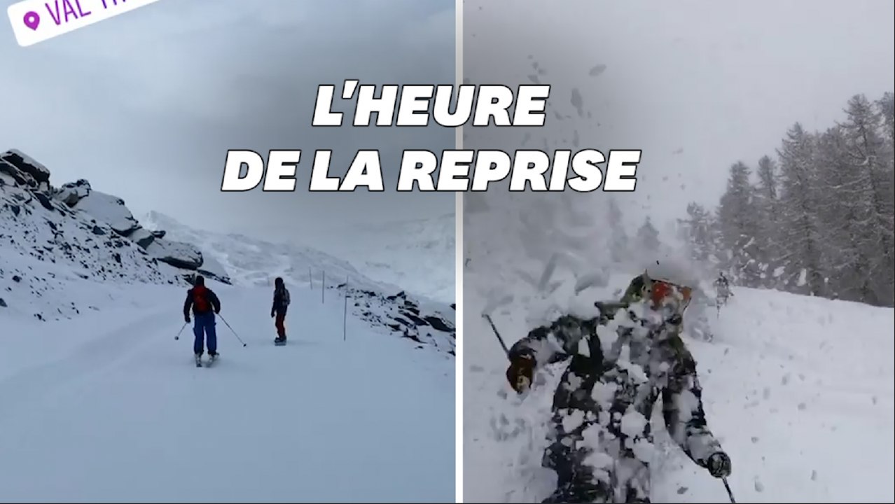 Les images des premières descentes en ski de la saison hivernale