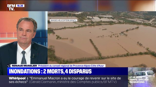 Intempéries: Normalement, tous les lycées seront réouverts ce lundi (Renaud Muselier, président de la région PACA)