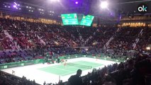 Presentación de Rafa Nadal durante la final de la Copa Davis