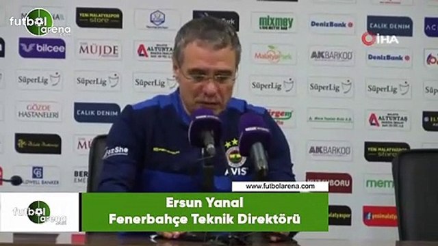 Ersun Yanal: 20 şut attık ama bunu golle süslemek gerekiyordu
