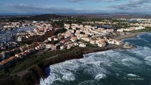 LE CAP D'AGDE - Coup de mer : vue du ciel !