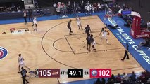 Mfiondu Kabengele with one of the day's best blocks
