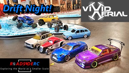 RC Drift Night - with surprise visitors!
