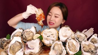 [ASMR] Giant Raw Oyster  초대왕 굴 먹방