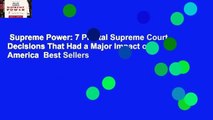Supreme Power: 7 Pivotal Supreme Court Decisions That Had a Major Impact on America  Best Sellers