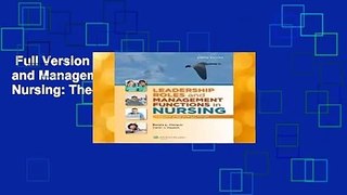 Full Version  Leadership Roles and Management Functions in Nursing: Theory and Application