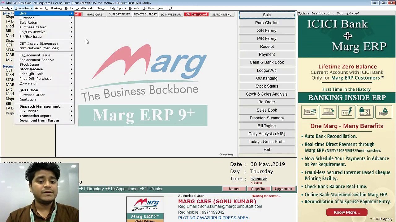 Marg Live Session- Purchase Import